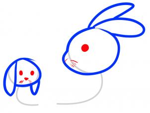 302x227 How To Draw How To Draw Rabbits For Kids