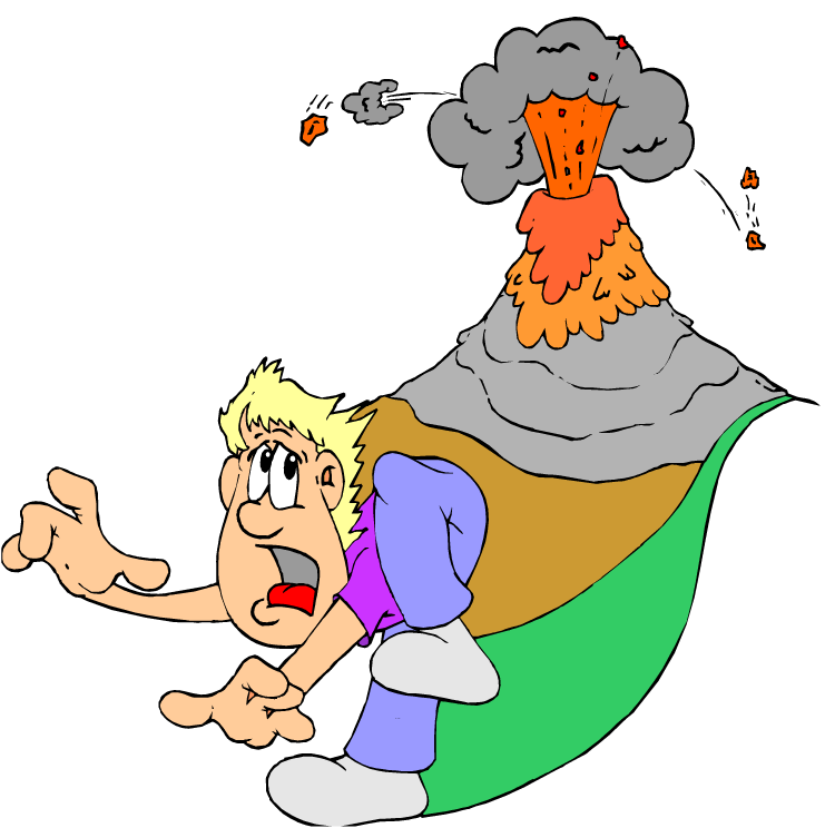 750x744 Volcano Clipart Child