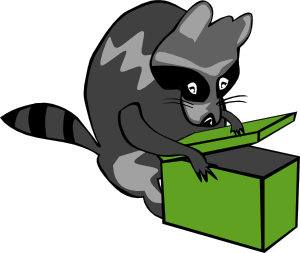 300x253 Raccoon Opening Clip Art