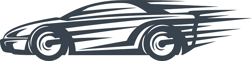 844x206 Fast Cars Clipart
