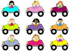 236x173 This Is A Set Of Brightly Colored Cars. You Can Add Stickers