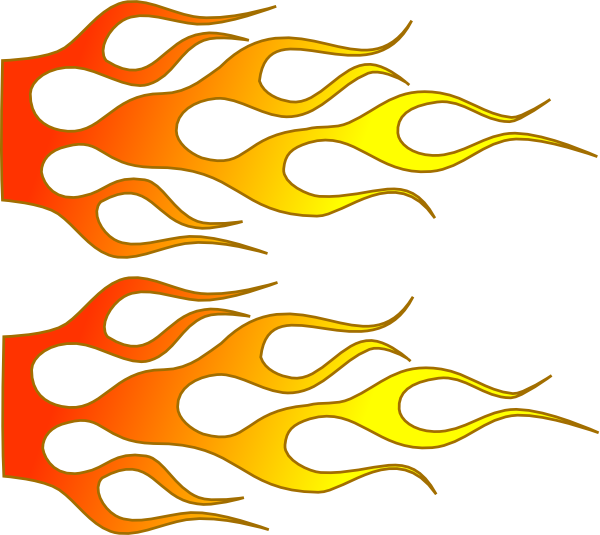 600x535 Racing Flame Clip Art