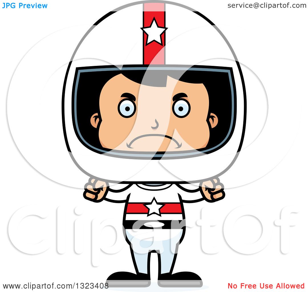 1080x1024 Clipart Of A Cartoon Mad Hispanic Boy Race Car Driver