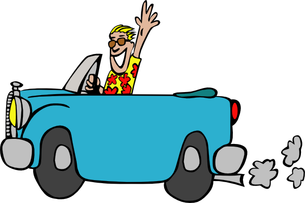 600x399 Car Driving Clipart