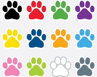 340x270 Well Suited Pawprint Clipart Orange Paw Print Clip Art At Clker