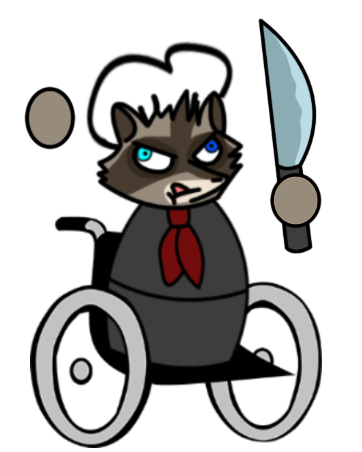 362x452 Disabled Raccoon