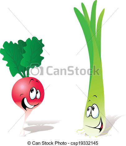 405x470 Radish And Green Onion Eps Vector