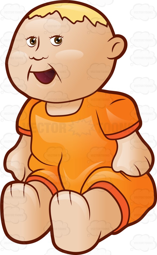 631x1024 Doll Clipart Orange