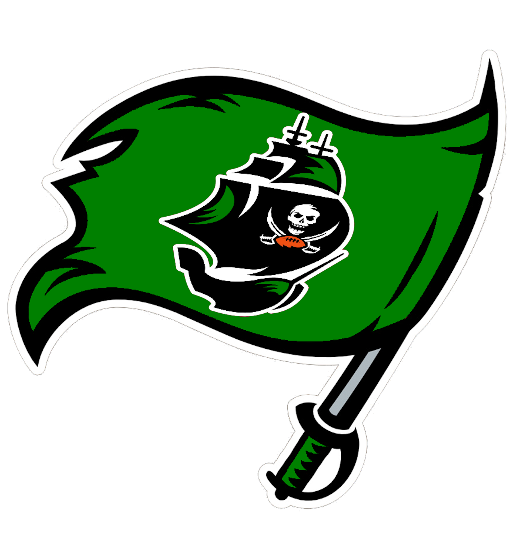 1631x1786 Green Bucks Flag With Ship Free Images