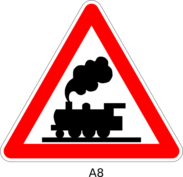 600x578 Peaceful Design Railroad Clipart Crossing Ahead Sign Free Clip Art