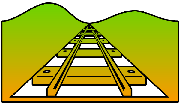 600x343 Railroad Cutout Clip Art