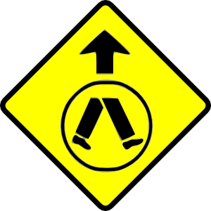 300x300 Pedestrians Crossing Clip Art