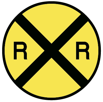 334x330 Railroad Sign Clipart