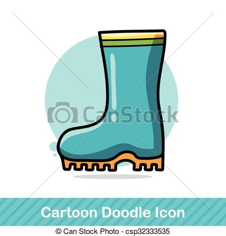 450x470 Rain Boots Doodle Vectors