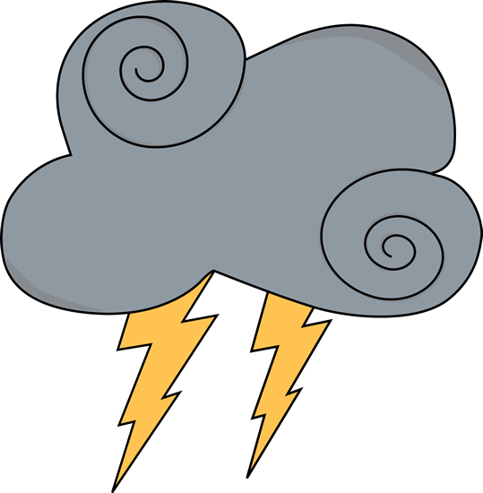 539x550 Clouds And Lightning Clipart Cloud Clipground