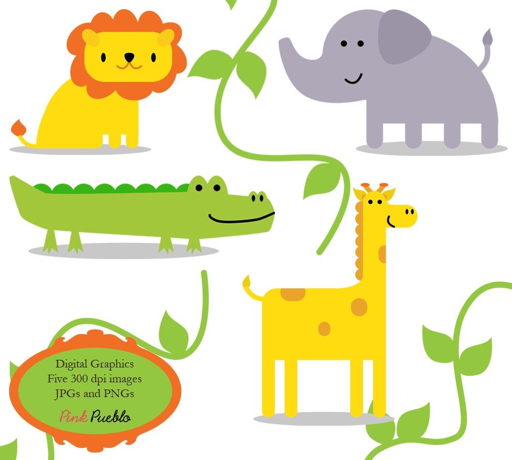 1000x900 Free Clipart Rainforest Animals Jungle Clip Art Zoo Safari Wild