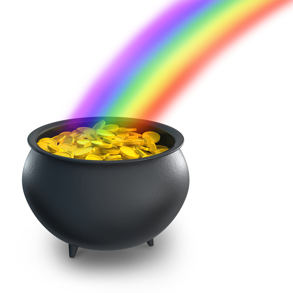 1000x1000 Rainbow Pot Of Gold Clip Art. Four Arms Attacking Position