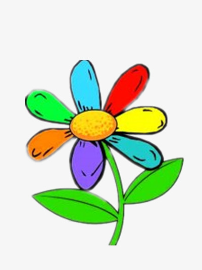 400x533 Rainbow Flowers, Beautiful, Bright, Cartoon Png Image And Clipart