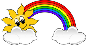 300x158 Rainbow Clip Art Clipart Panda