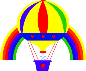 300x247 Hot Air Balloon Clipart Image