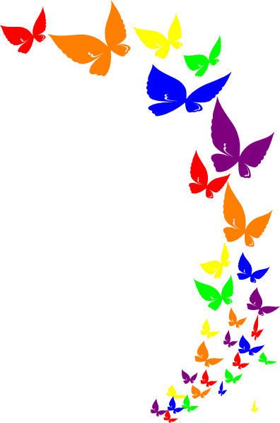396x599 Rainbow Butterfly Rainbow Butterfly Clip Art Kids Stuff