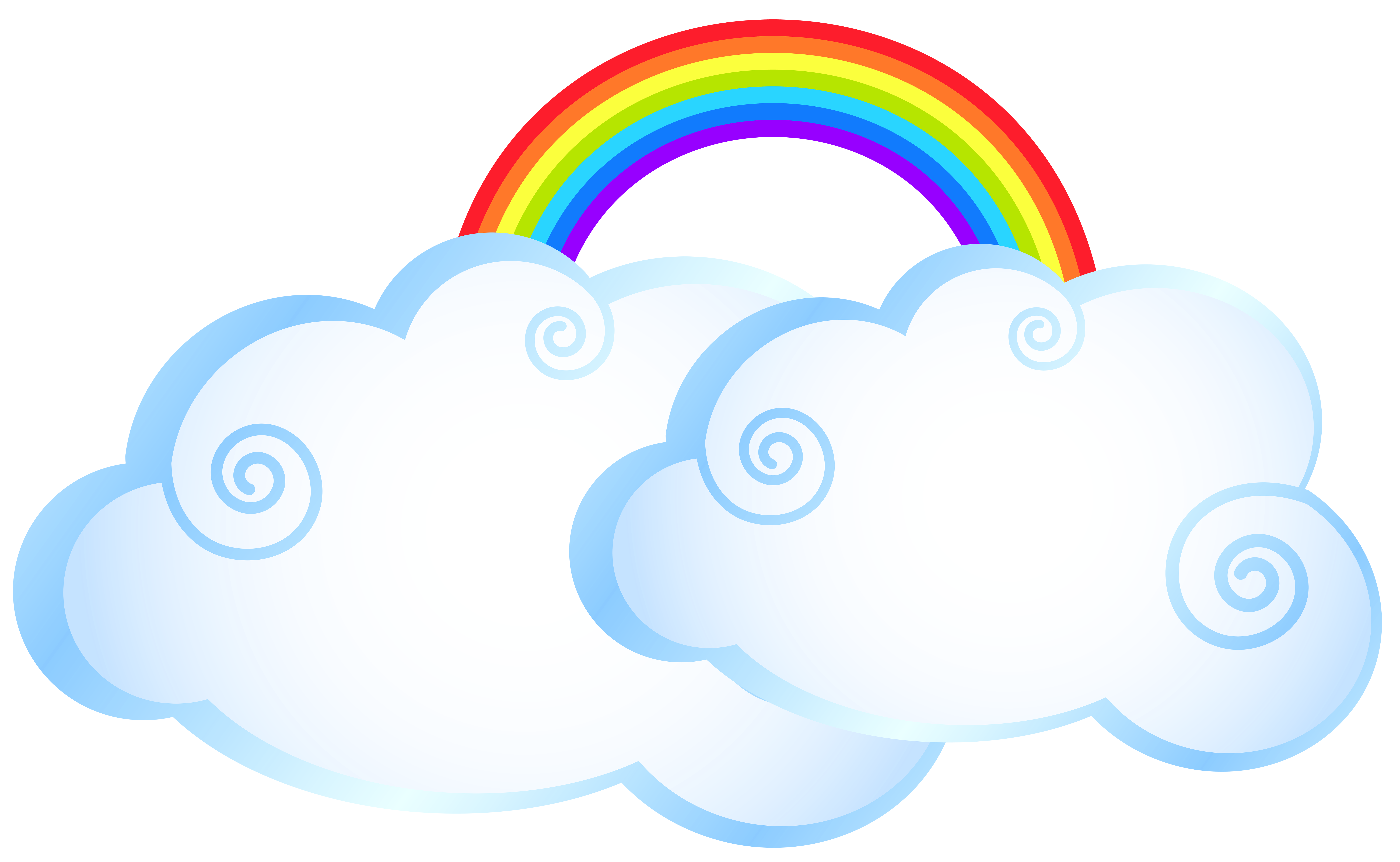 8000x4925 Rainbow With Clouds Transparent Png Clip Art Imageu200b Gallery