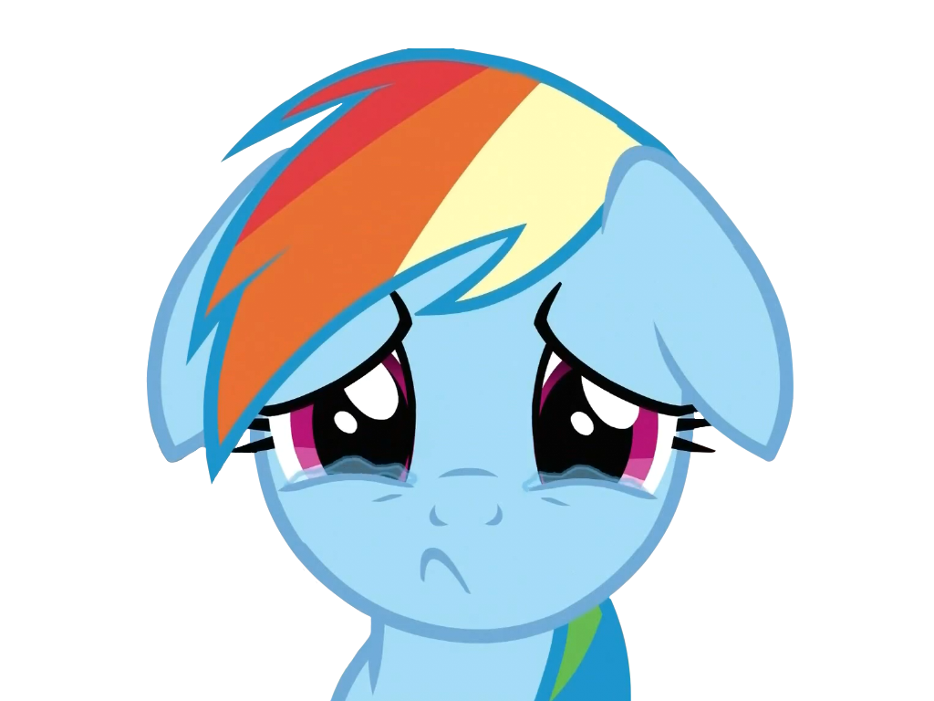 1024x768 Rainbow Dash Sad