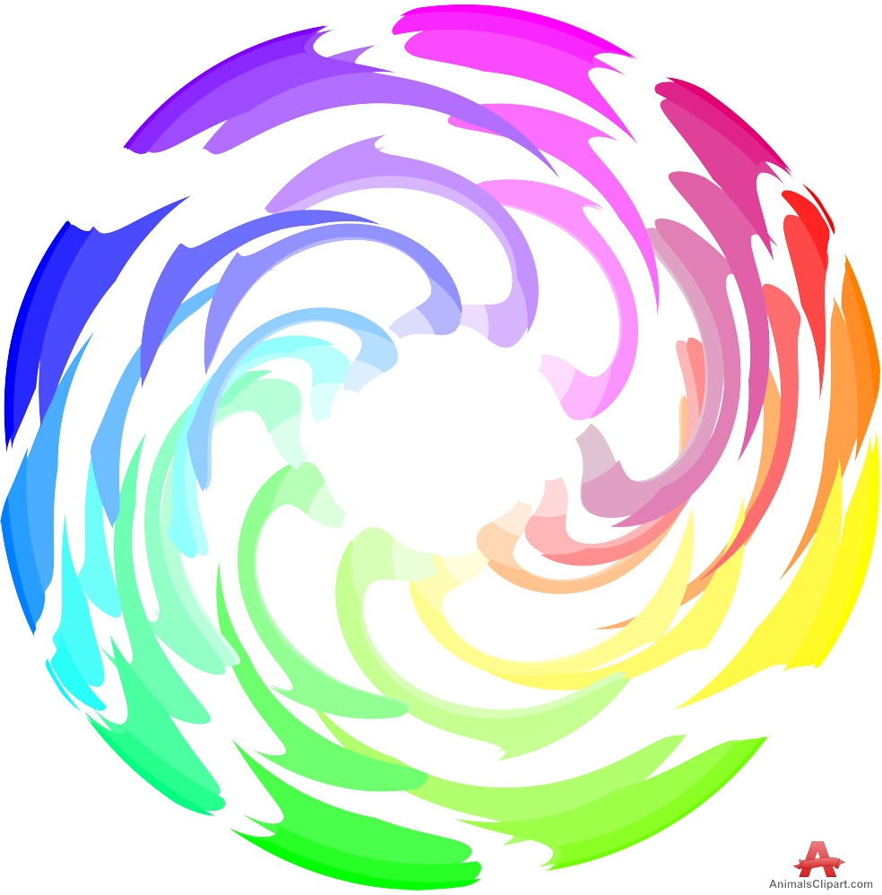 984x999 Rainbow Fish Colored Wave Free Clipart Design Download