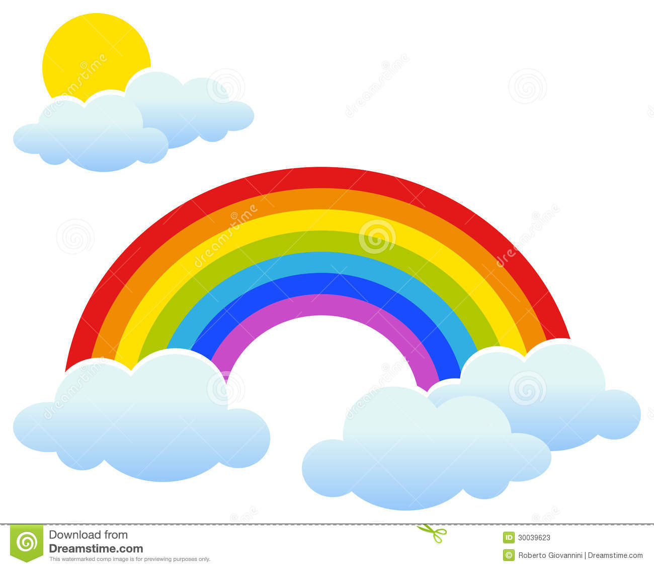 1300x1130 Rainbow Sunset Clipart
