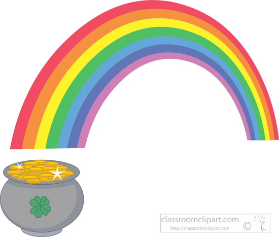 550x467 St Patricks Day Clipart Pot Of Gold With Rainbow Clipart