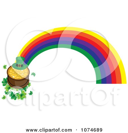 450x470 Clipart Leprechaun Hatnd Pot Gold On Cloverst The End