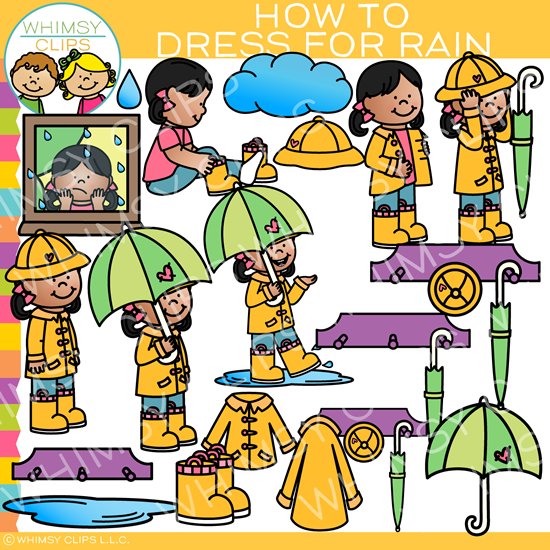 550x550 How To Get Dressed For Rainy Weather Clip Art , Images