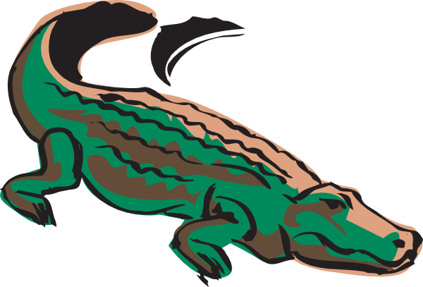 600x407 Rainforest Clipart Crocodile