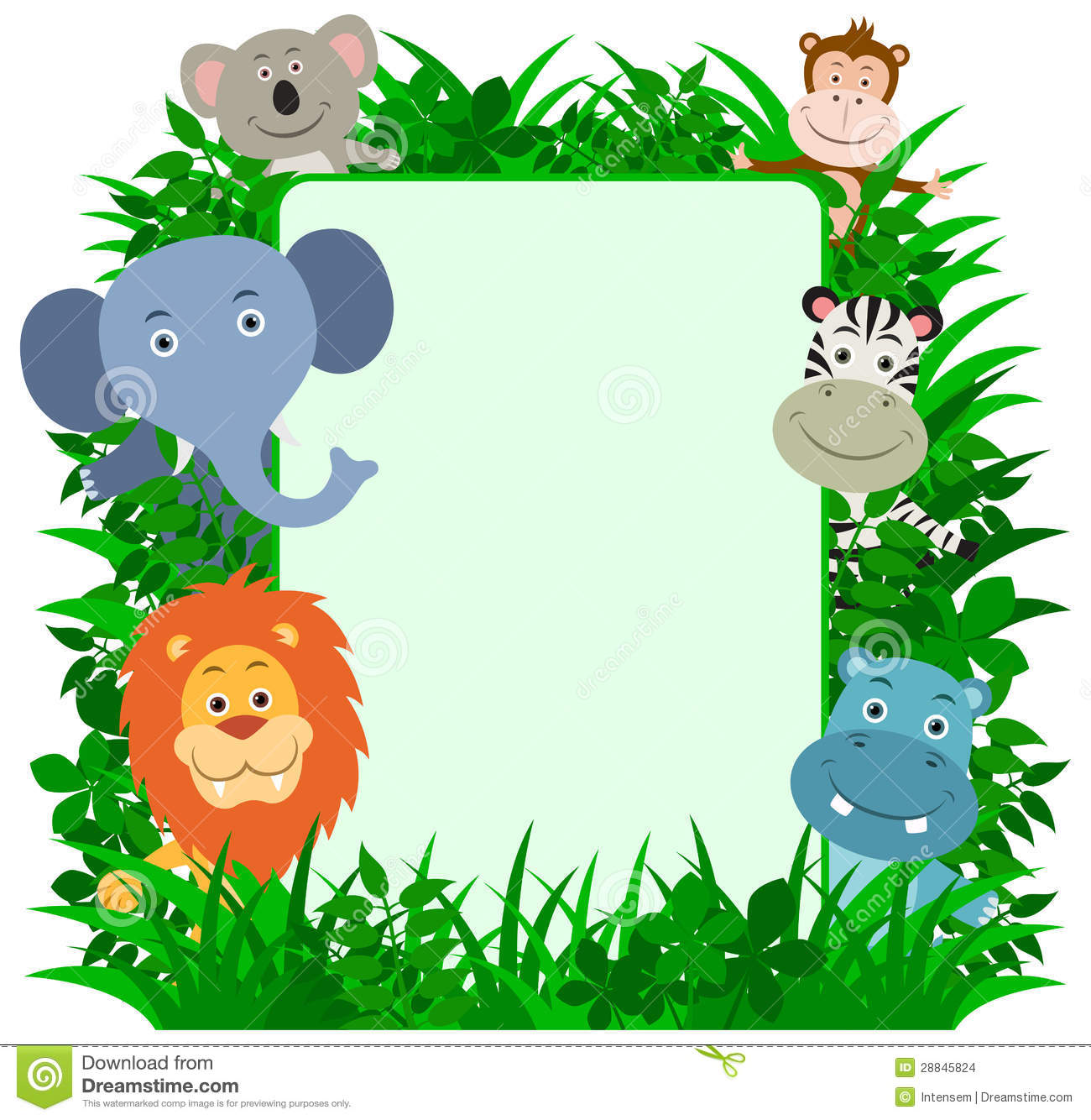 1300x1334 Jungle Animals To Draw Rainforest Plants Vector