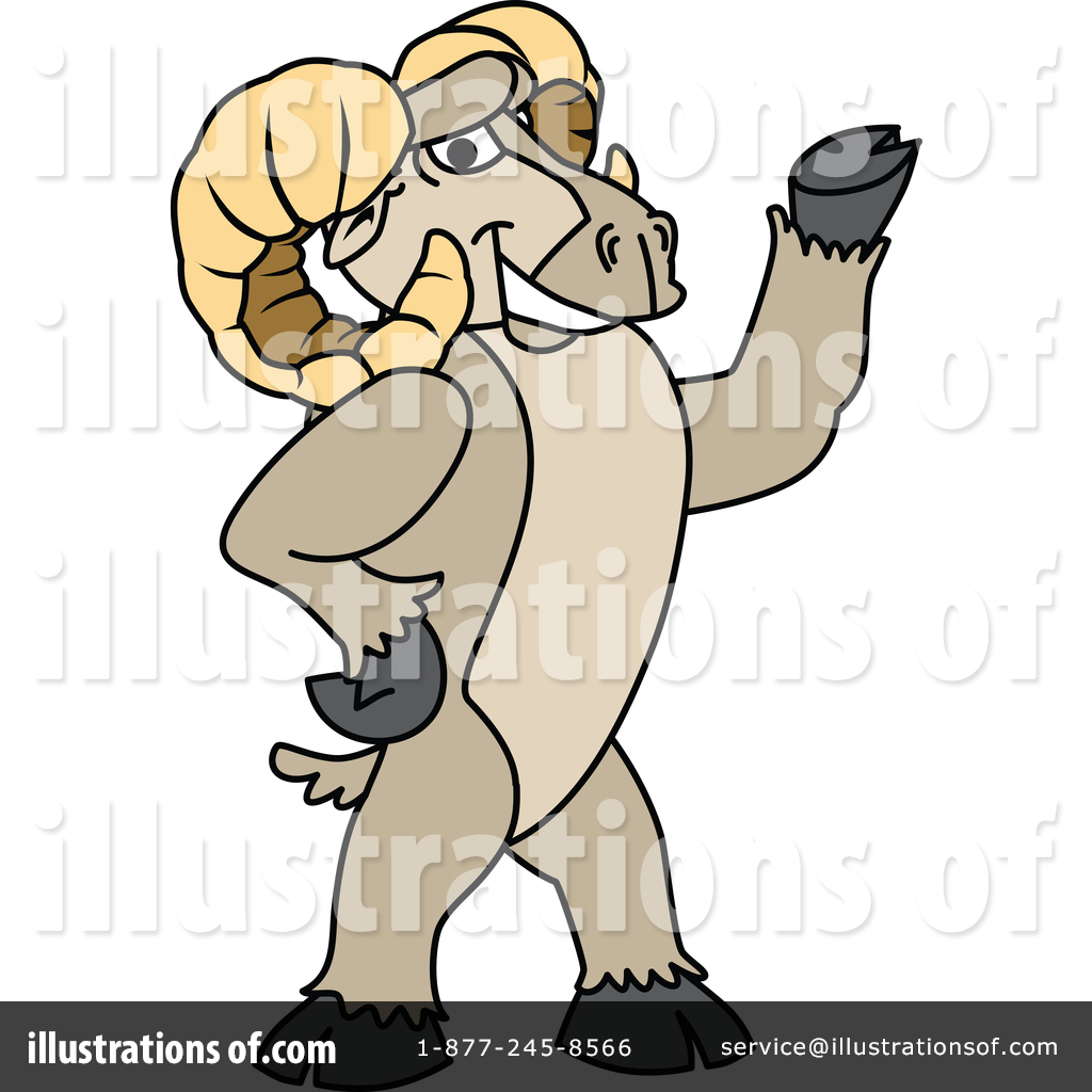 1024x1024 Ram School Mascot Clipart