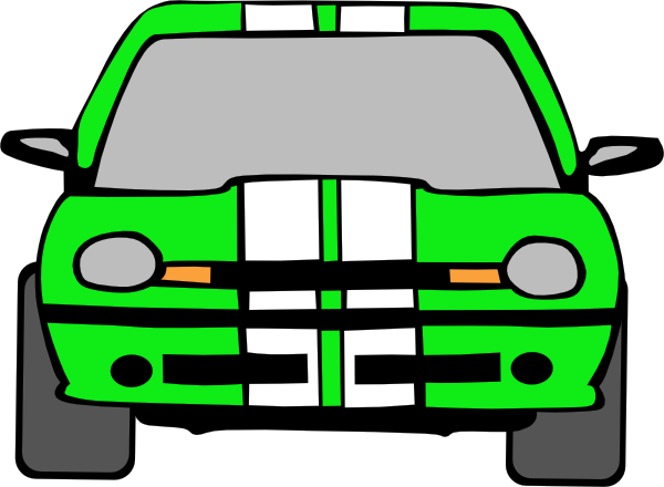 600x440 Dodge Neon (Green) Clip Art