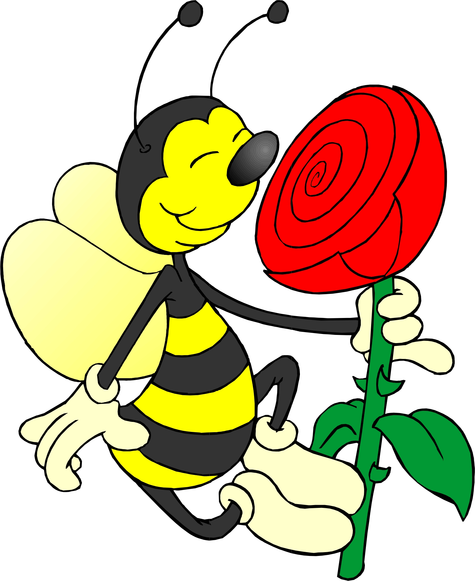 1514x1851 Cartoon Honey Bees