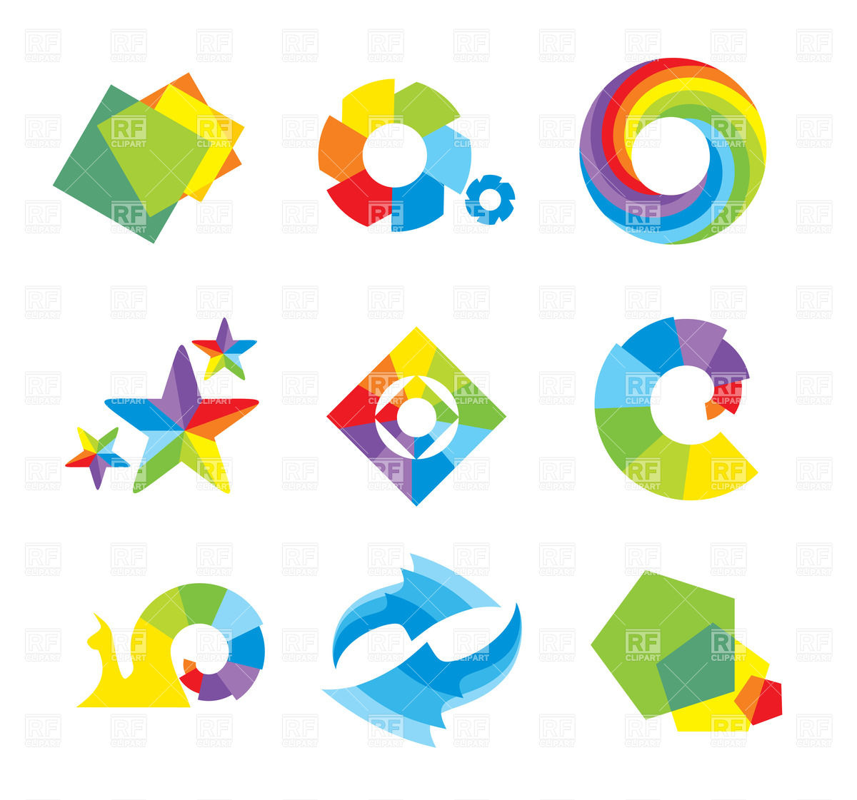 1200x1121 Set Of Design Elements And Abstract Geometric Shapes Vector Image
