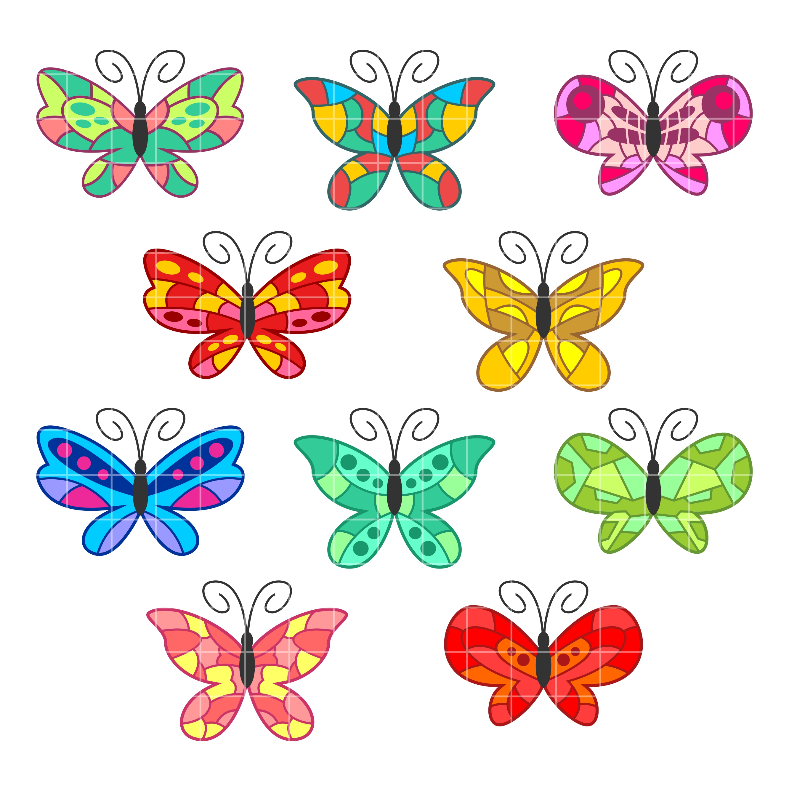 2664x2670 Colorful Clipart Designs Cliparts