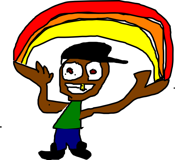 600x549 Rainbow Rap Clip Art
