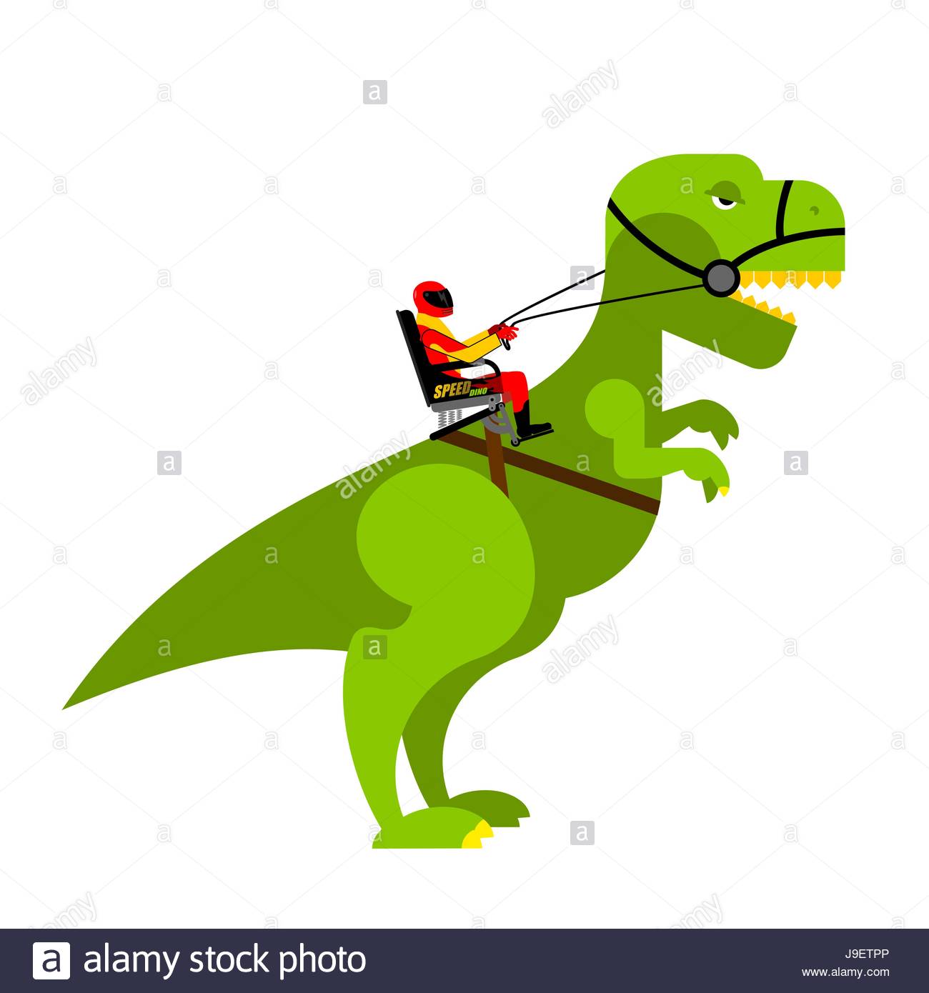 1300x1390 Dinosaur Rider. Man Sits On Back Of Huge Wild Raptor. Teamster