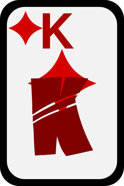 396x594 King Of Diamonds Clip Art Free Vector 4vector