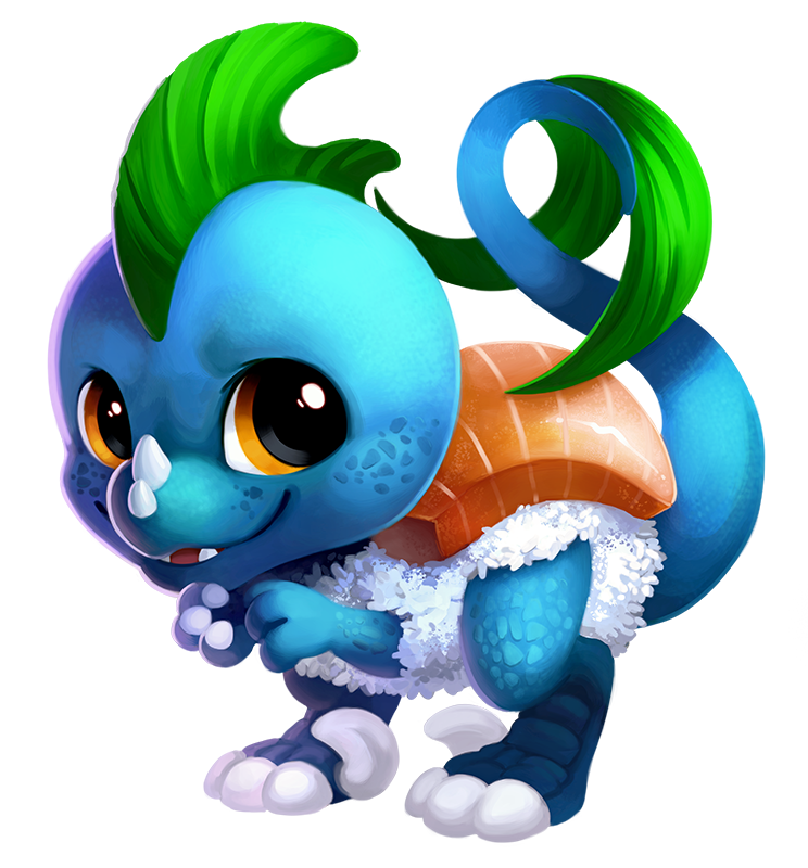 744x800 Sushi Raptor By On @ Disney