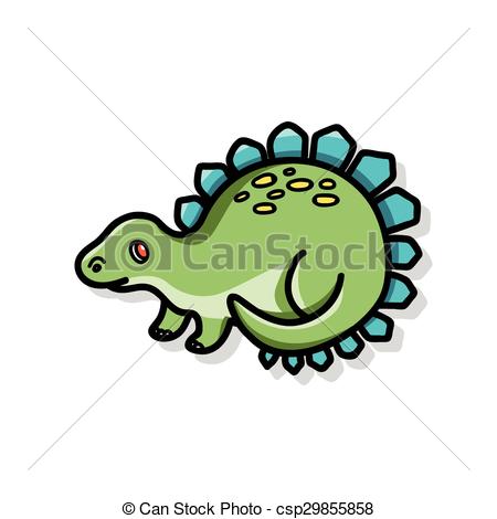 450x470 Dinosaur Doodle Clipart Vector