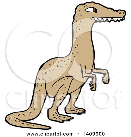 450x470 Clipart Of A Velociraptor Dinosaur