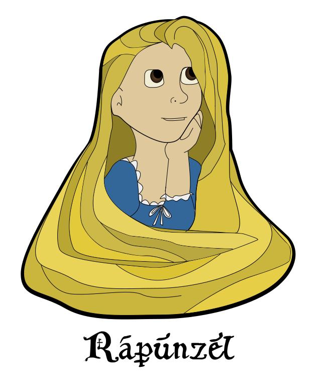 629x761 Rapunzel Clipart