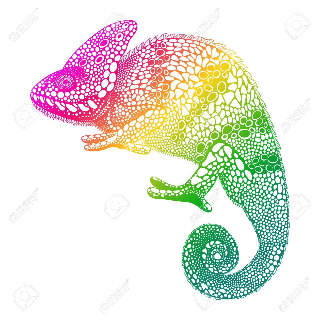 1300x1300 Chameleon Clipart Tangled