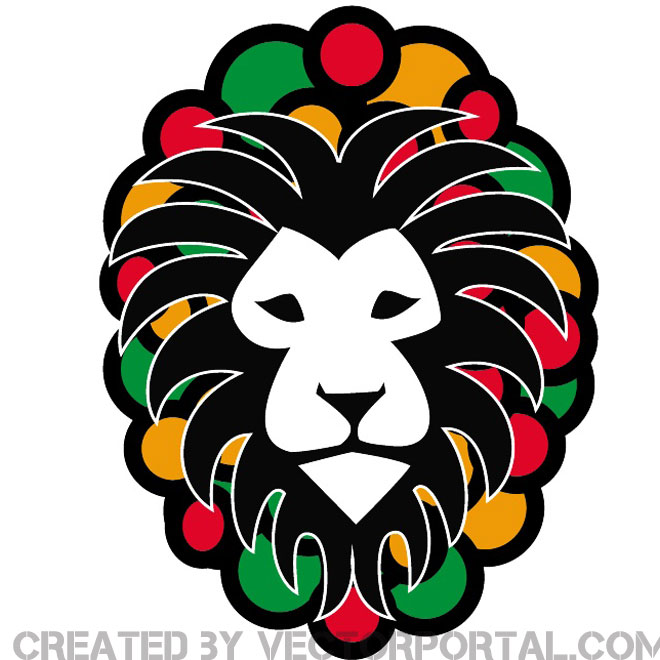660x660 Rasta Lion Image Free Vector 123freevectors
