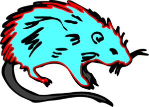 299x216 Hot Blue Rat Clip Art