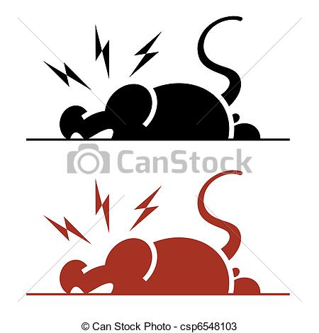 450x470 Vector Icon Of Angry Rat On White Background Vectors